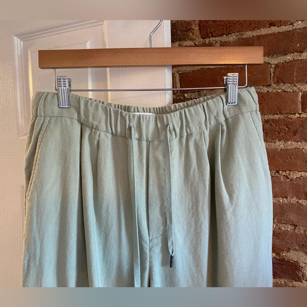 Mango Elastic Waist Cotton Pants View 4